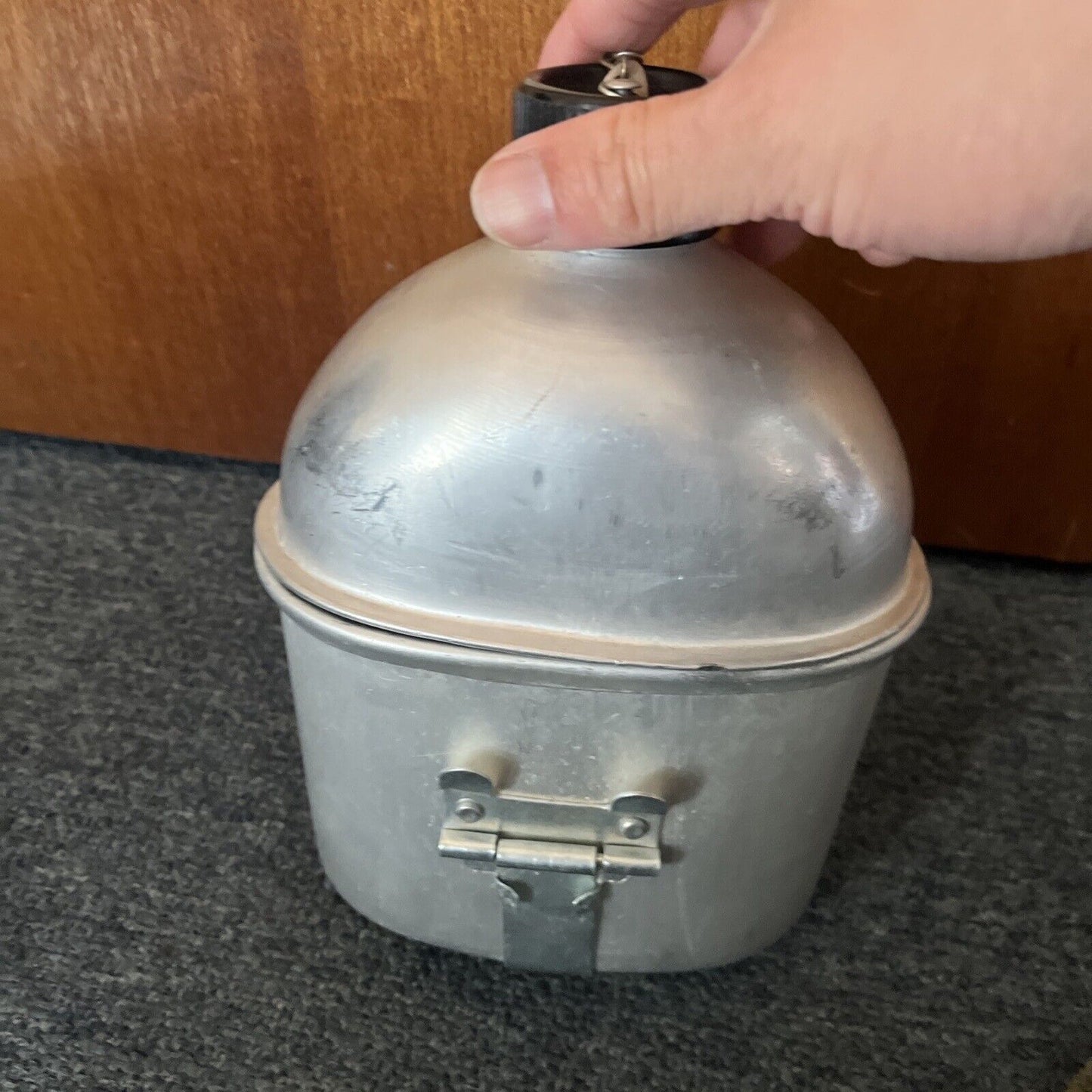 Army Canteen Steel Water Bottle With Waist Strap