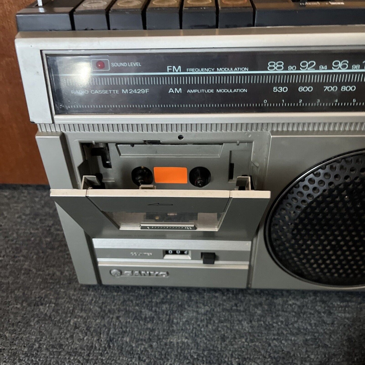 Sanyo Boombox M2429F Cassette Radio *Cassette & FM Working. AM Not Working*