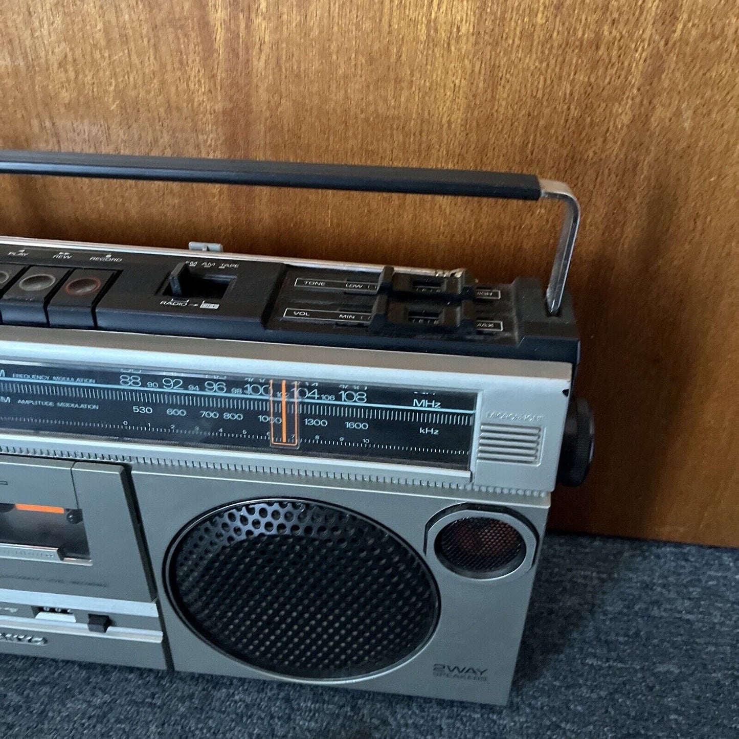 Sanyo Boombox M2429F Cassette Radio *Cassette & FM Working. AM Not Working*