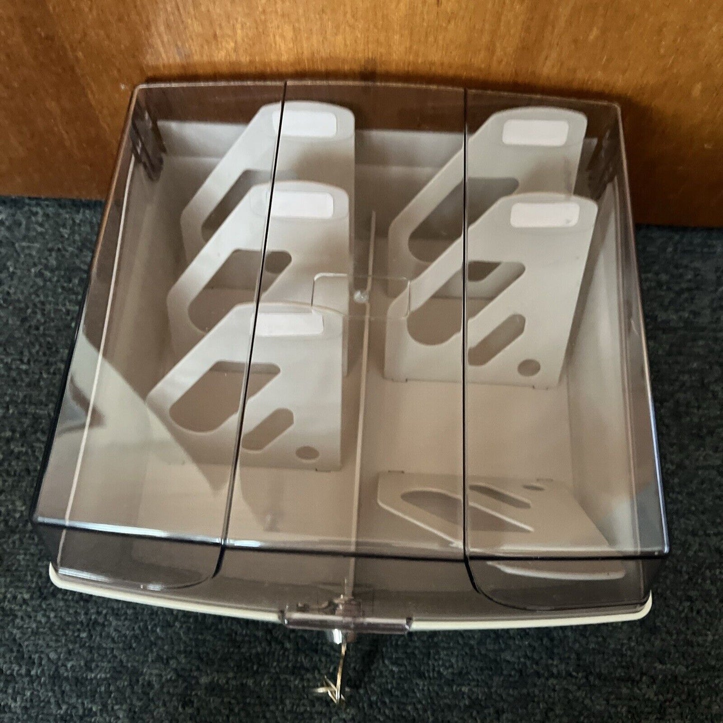 3.5" Floppy Disc Storage Box With Key And Lock *Never Used*