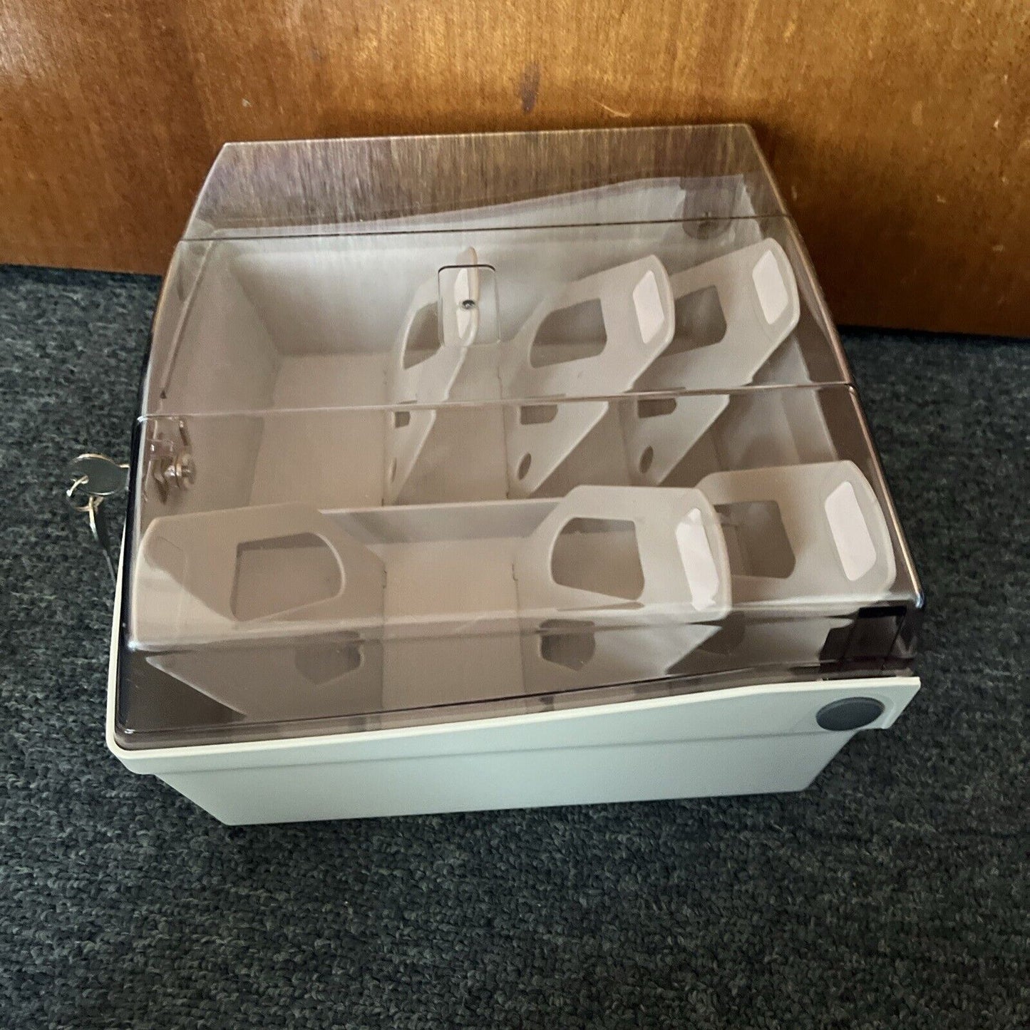 3.5" Floppy Disc Storage Box With Key And Lock *Never Used*