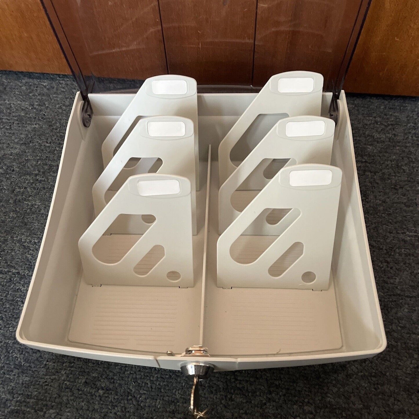 3.5" Floppy Disc Storage Box With Key And Lock *Never Used*