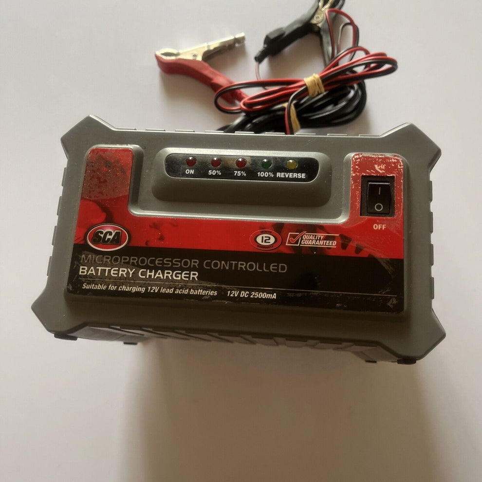 Sca Microprocessor Controlled Battery Charger SCA Microprocessor Controlled Battery Charger For 12V Batteries – Retro ...