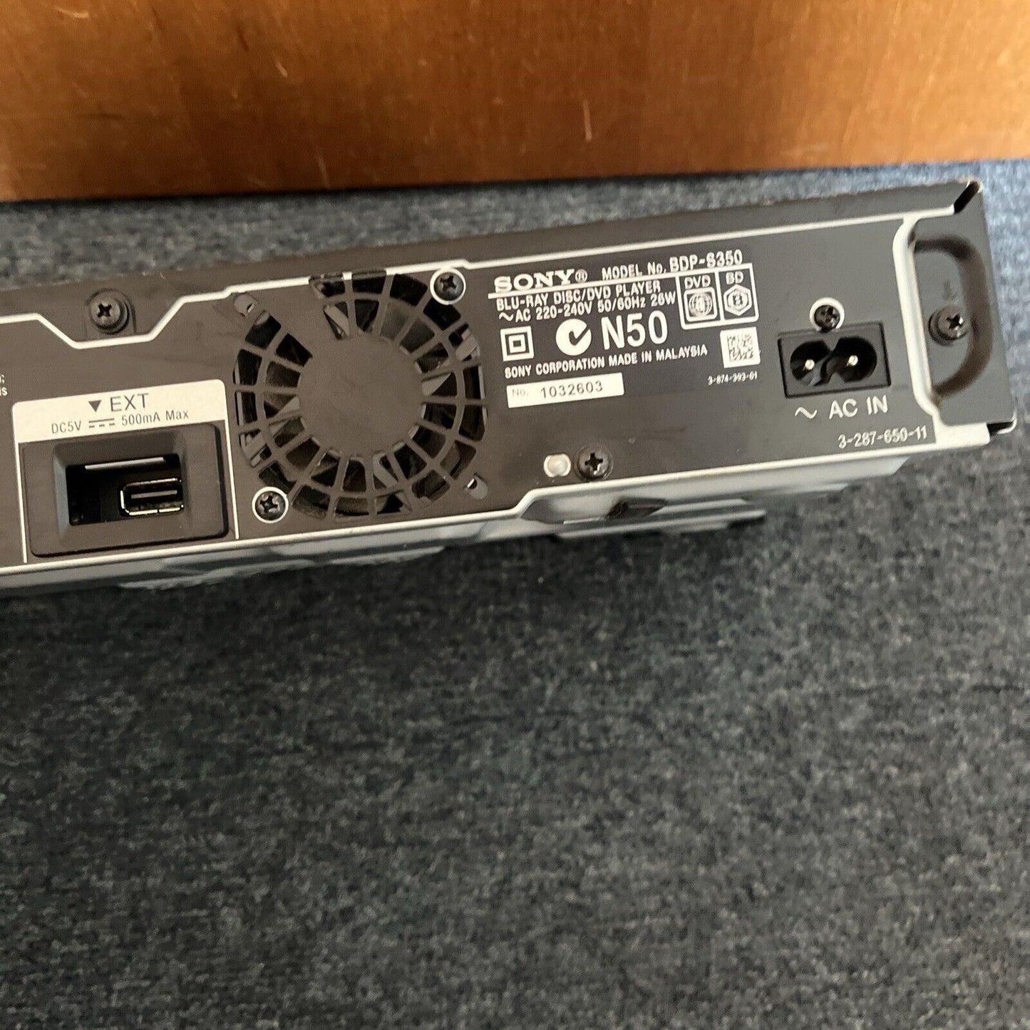 Sony Blu-ray DVD Player BDP-S350