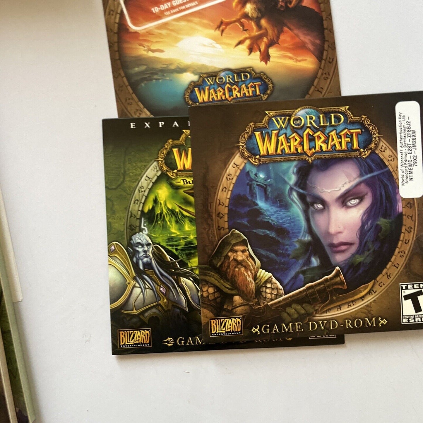 World of Warcraft: Battle Chest (Windows/Mac 2007) Manual Book *Key Used*