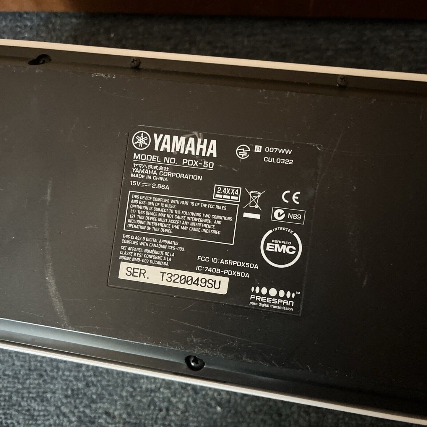 Yamaha Portable Player PDX-50 *Missing Accessories Untested For Parts Or Repair*