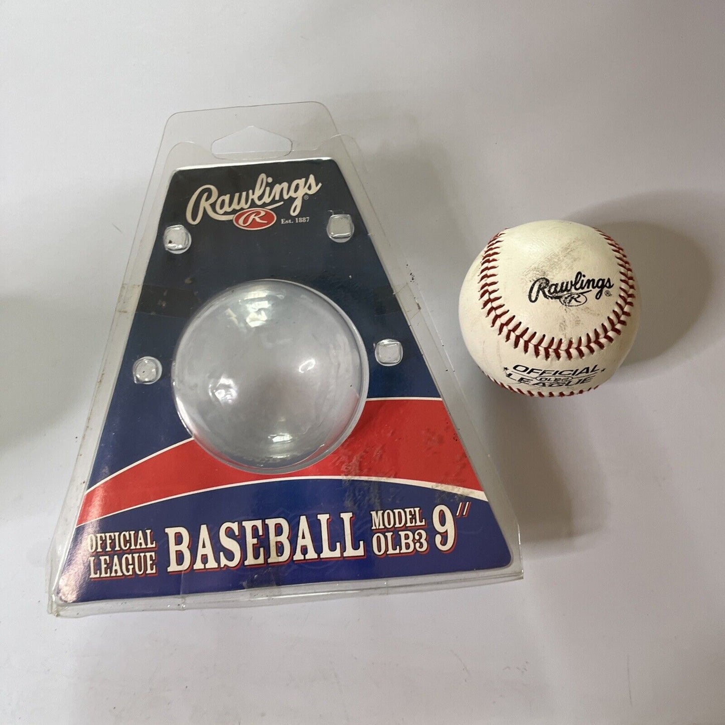 Rawlings Official League Baseball Model Olb3 9"