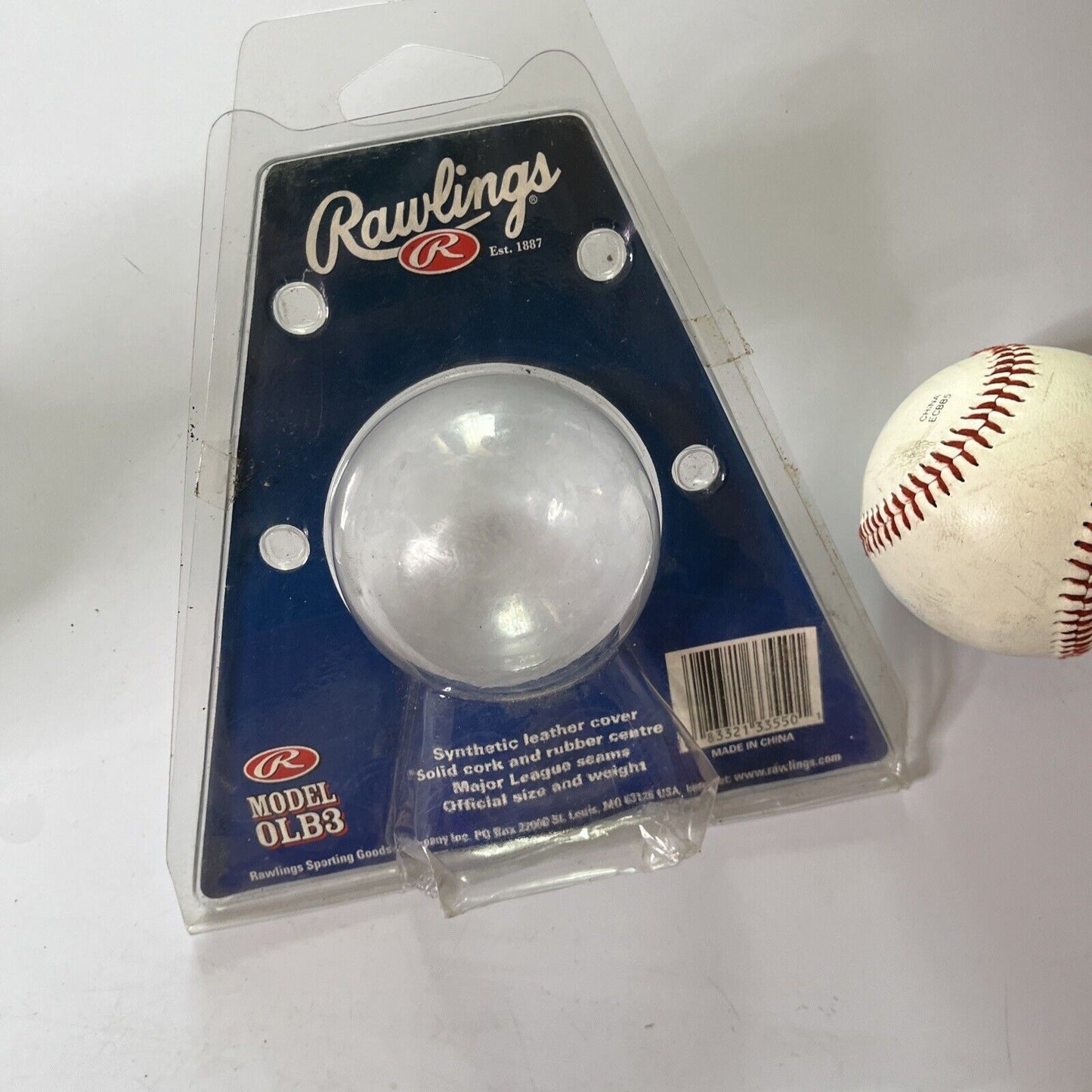 Rawlings Official League Baseball Model Olb3 9"