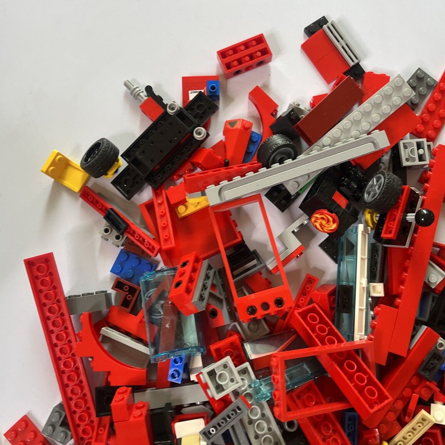 Genuine Authentic Lego 1.55kg Bulk Lot Fire Engine Truck Ferrari Bricks Parts