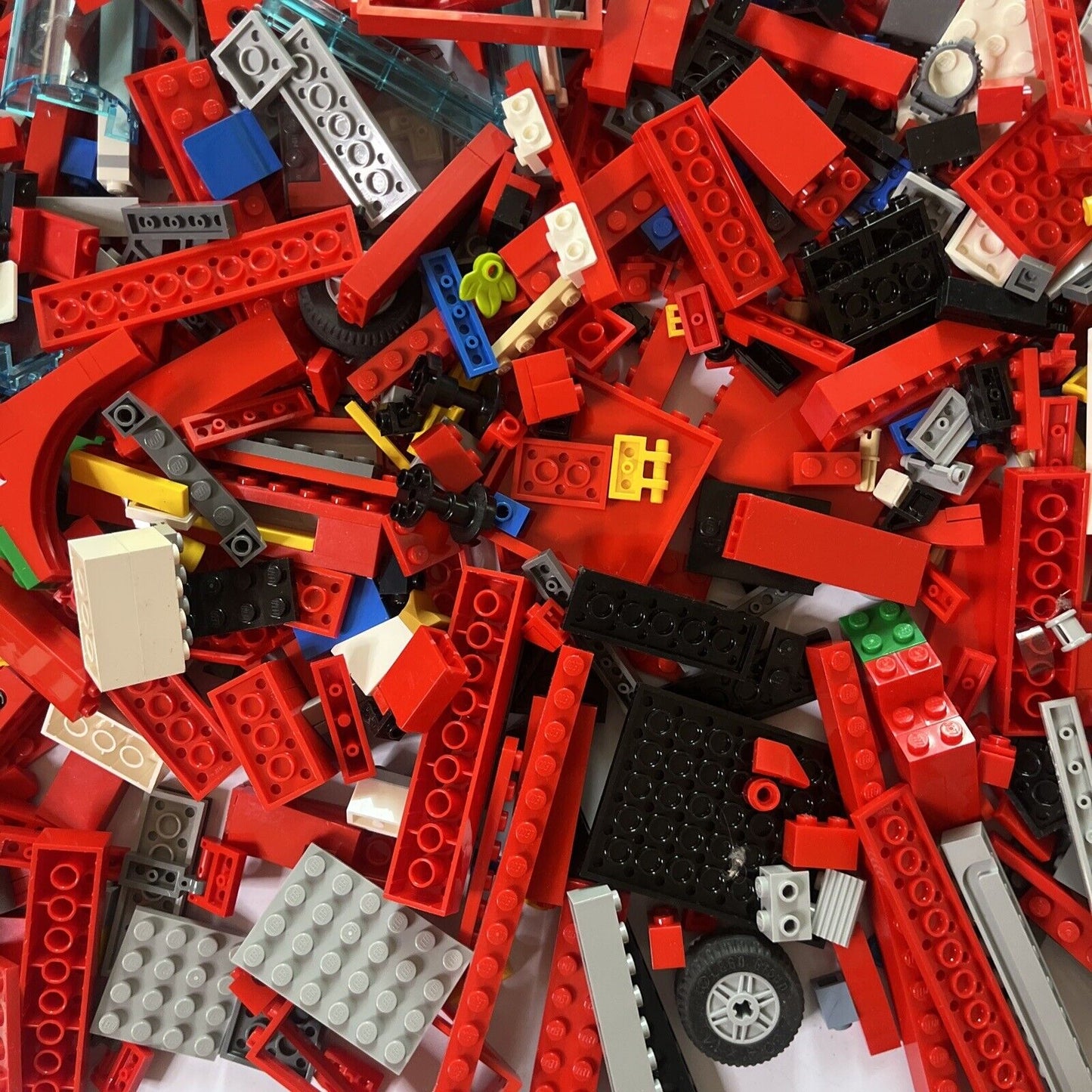 Genuine Authentic Lego 1.55kg Bulk Lot Fire Engine Truck Ferrari Bricks Parts