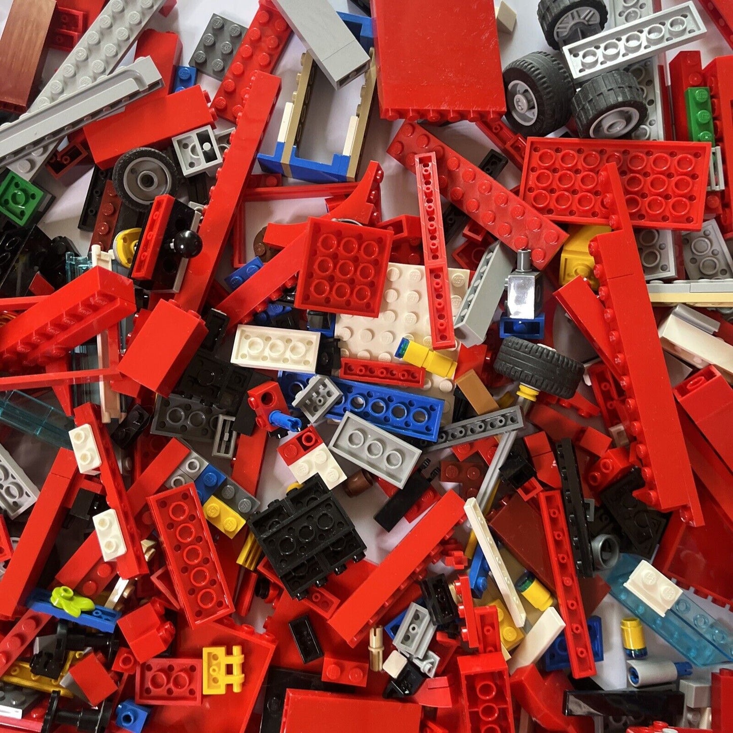 Genuine Authentic Lego 1.55kg Bulk Lot Fire Engine Truck Ferrari Bricks Parts