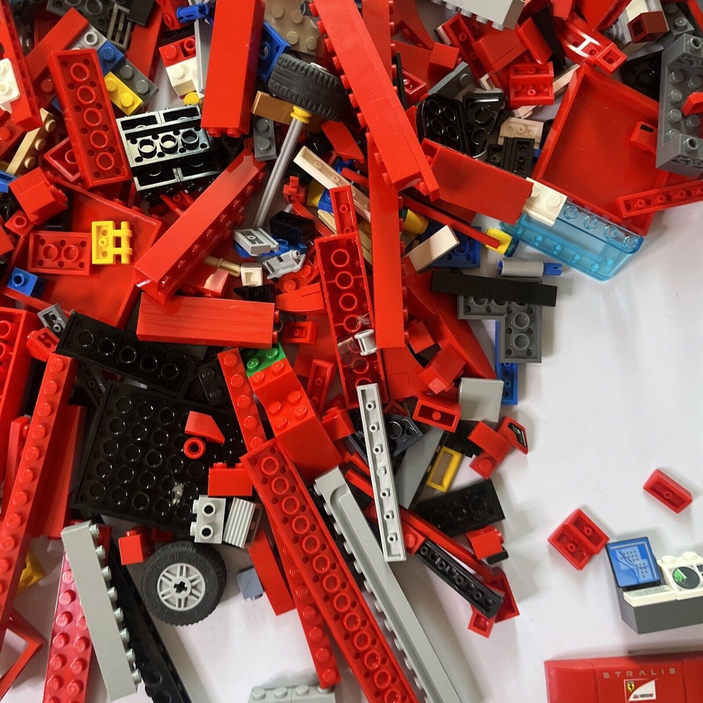 Genuine Authentic Lego 1.55kg Bulk Lot Fire Engine Truck Ferrari Bricks Parts