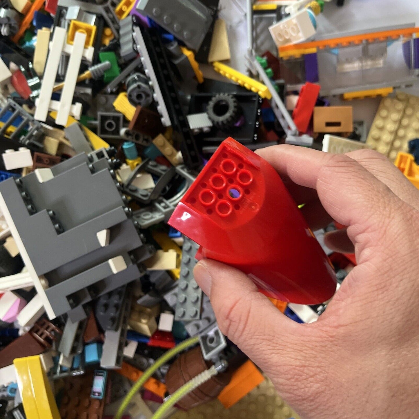 Genuine Authentic Lego 2.63kg Bulk Lot Police Bricks Parts Container
