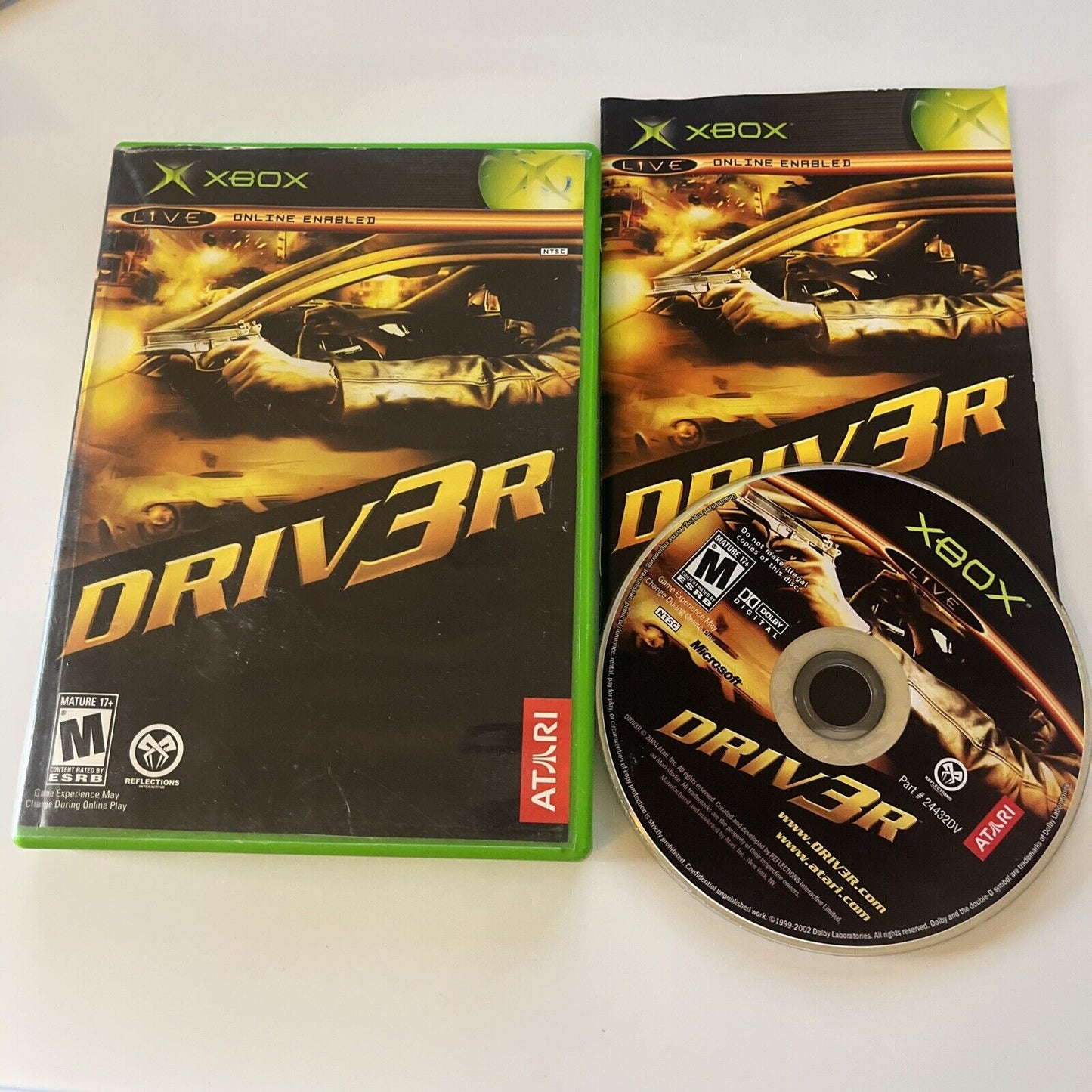 Driver 3 (Driv3r) - Original Xbox NTSC With Manual