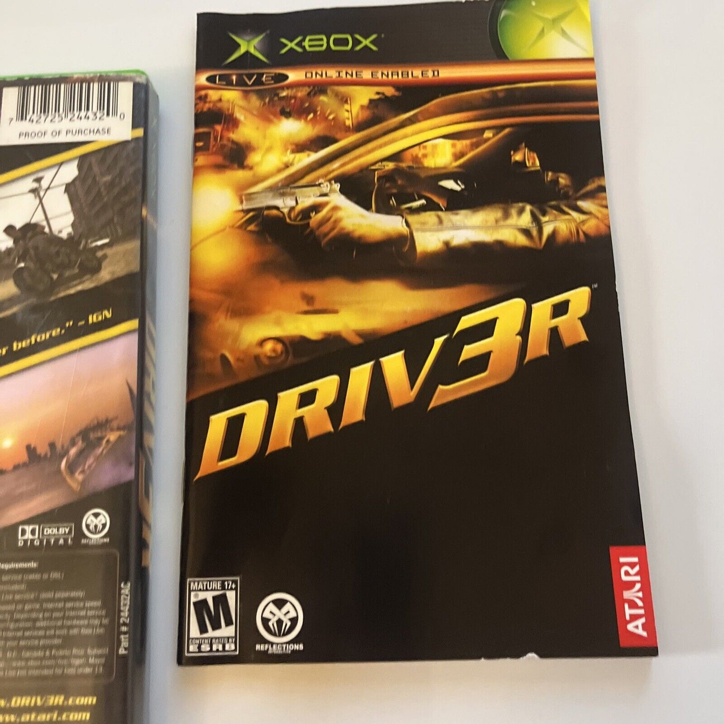 Driver 3 (Driv3r) - Original Xbox NTSC With Manual