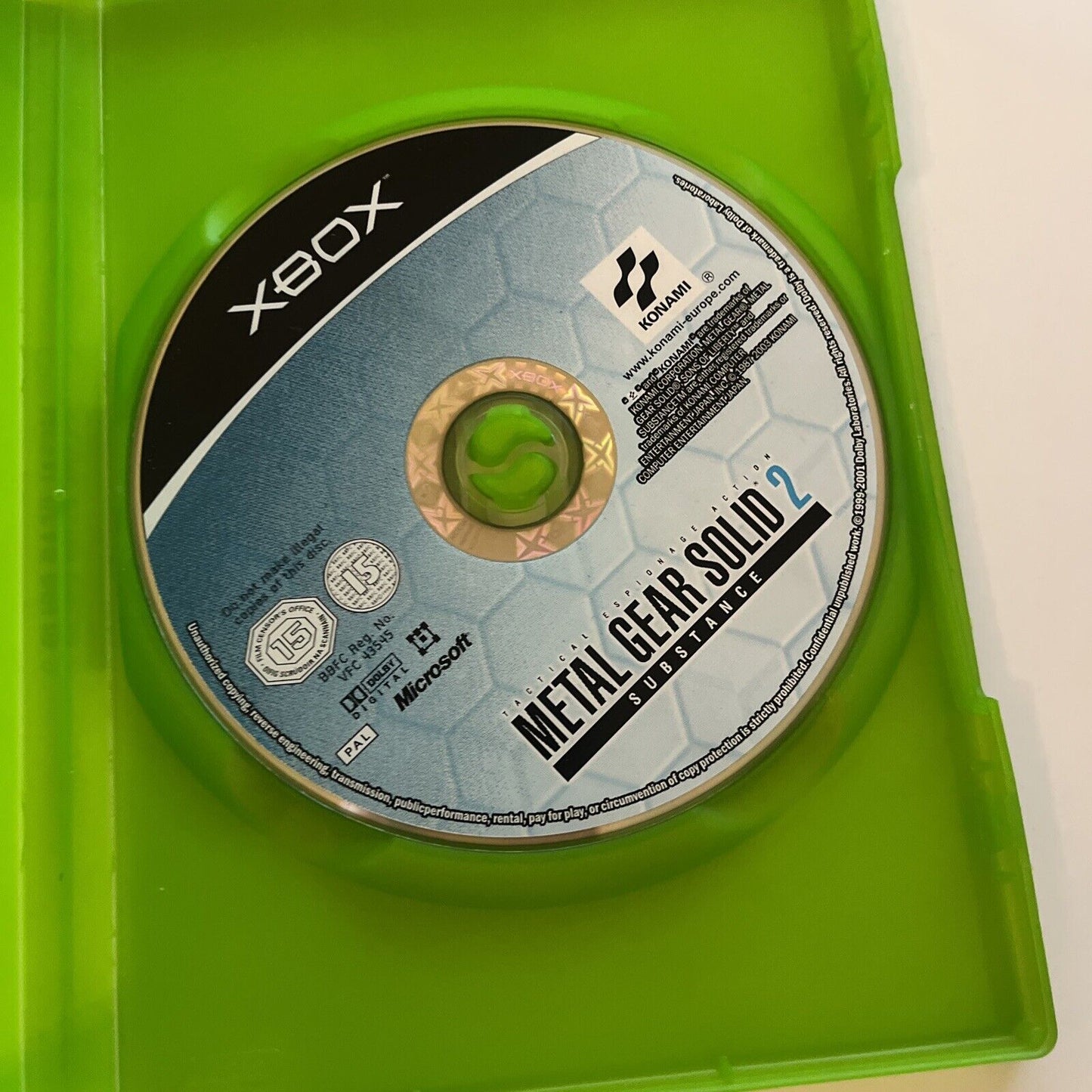 Metal Gear Solid 2 Substance Original Xbox PAL