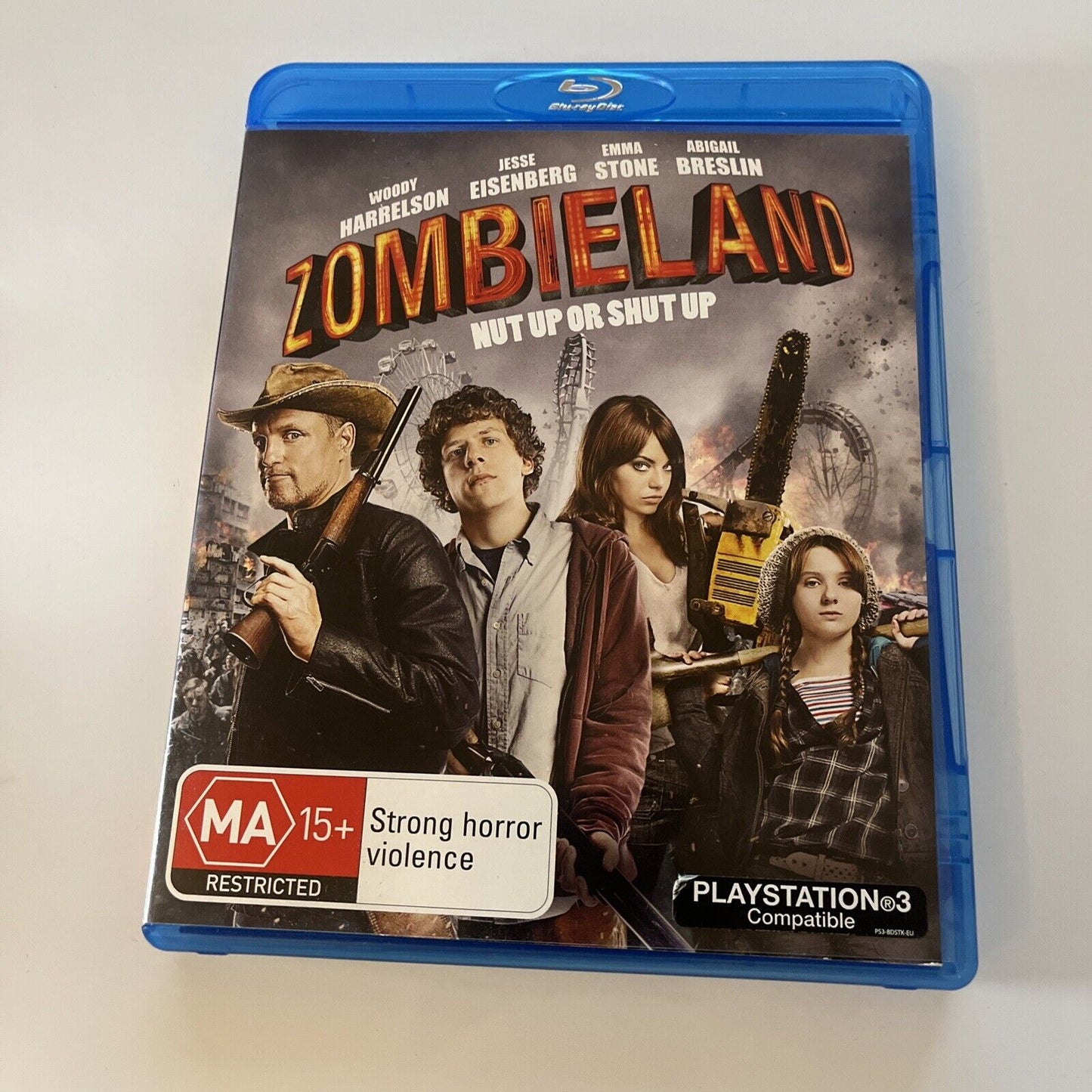 Zombieland (Blu-ray, 2009) EMMA Stone, Woody Harrelson All Regions