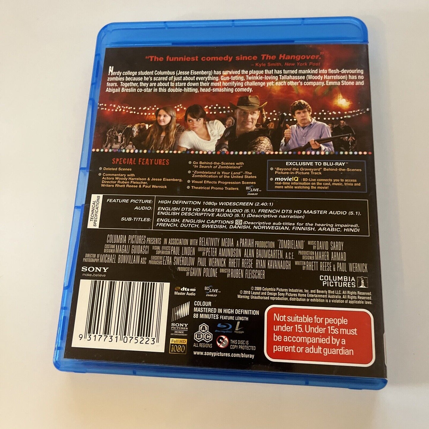 Zombieland (Blu-ray, 2009) EMMA Stone, Woody Harrelson All Regions