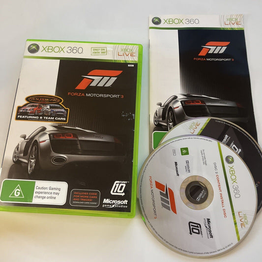 Forza Motorsport 3 Microsoft Xbox 360 Game PAL With Manual