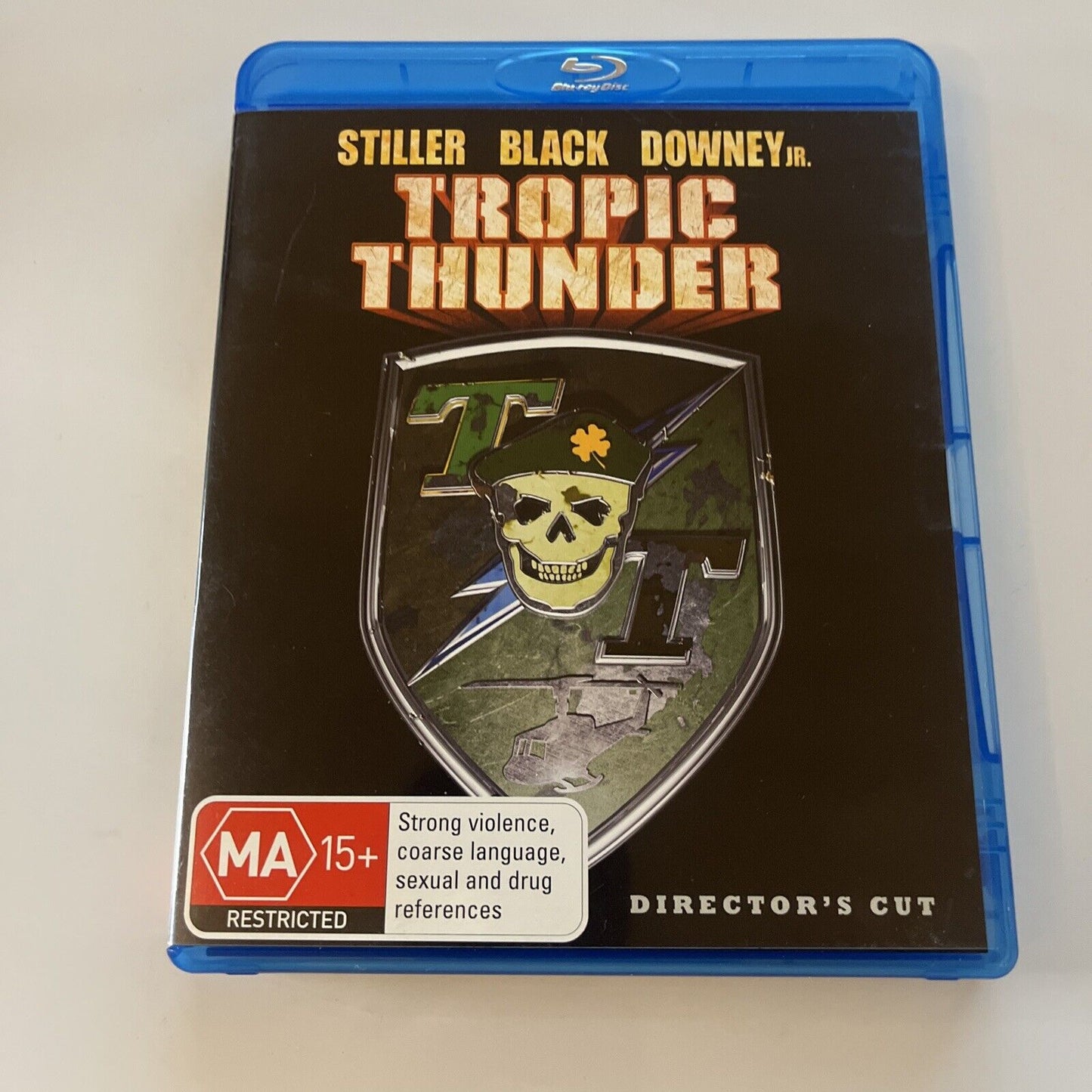 Tropic Thunder (Blu-ray, 2008) Jack Black, Ben Stiller, Tom Cruise Region B