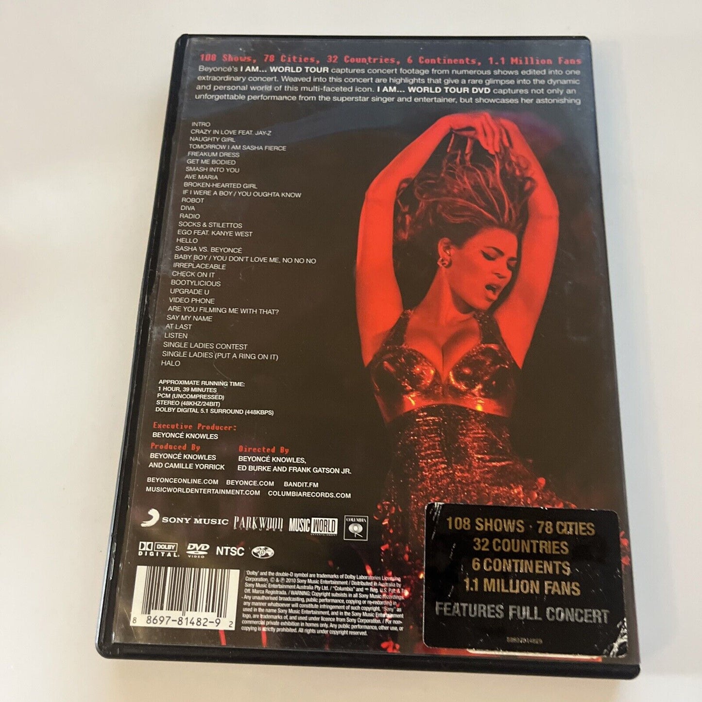 Beyoncé - I Am...World Tour (DVD, 2010) All Regions