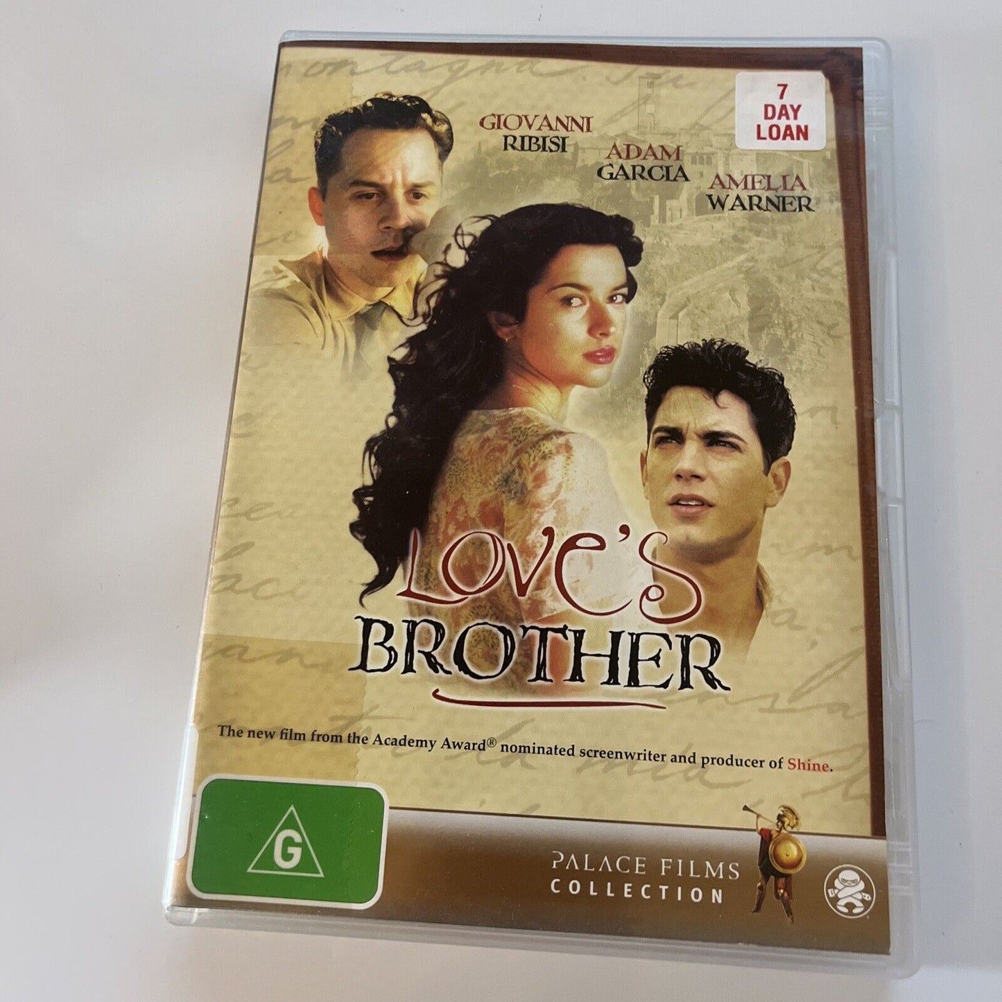 Love's Brother (DVD, 2004) ADAM Garcia, Giovanni Ribisi, Amelia Warner Region 4