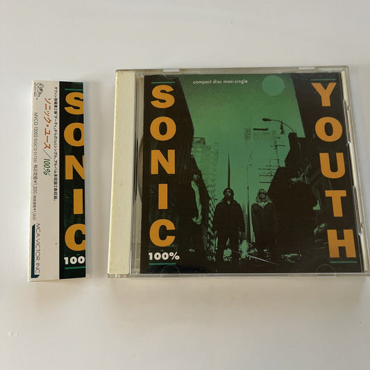 Sonic Youth - 100% (CD, 1992) Obi Japan Mvcg-12002
