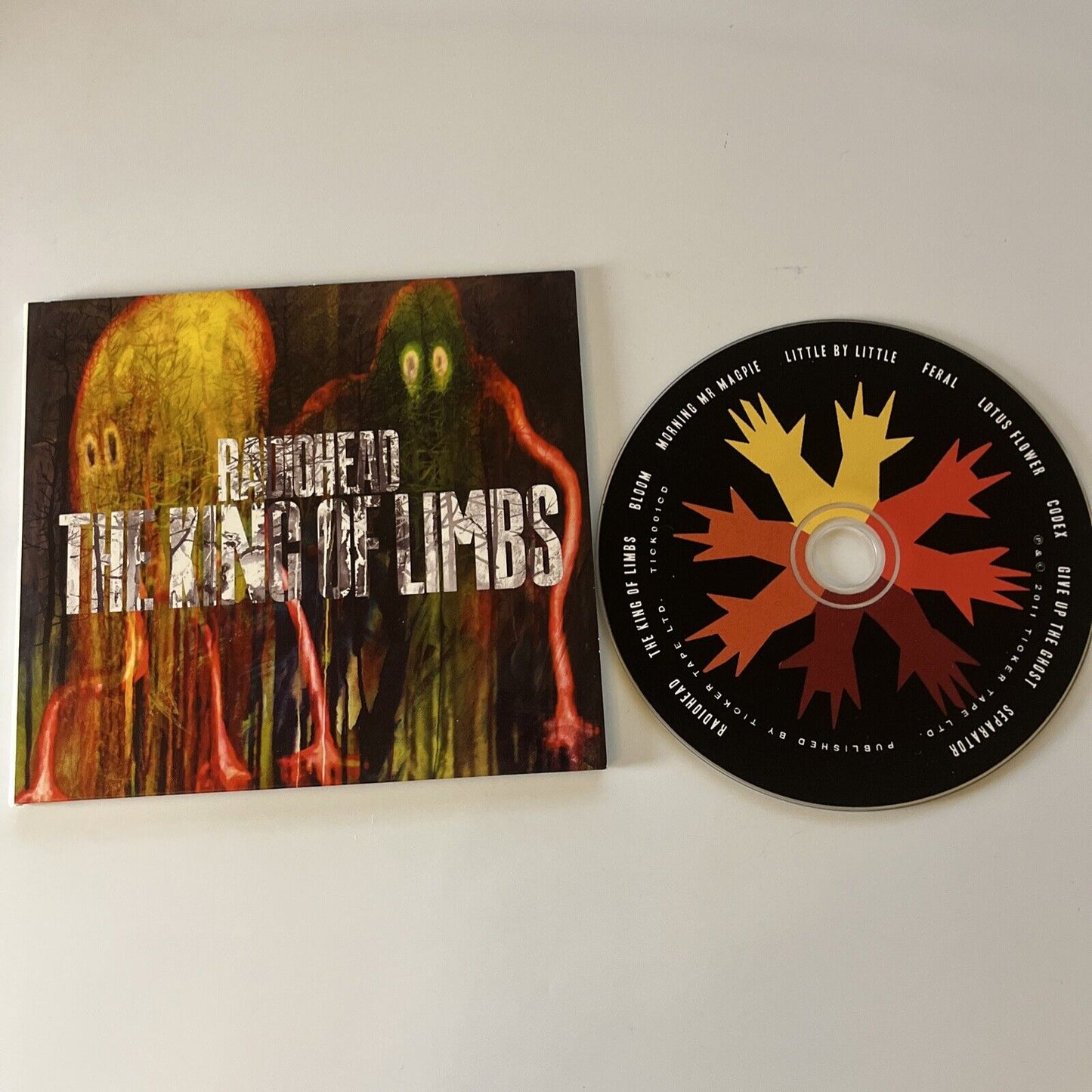 Radiohead - King of Limbs (CD, 2011) Tick001cd