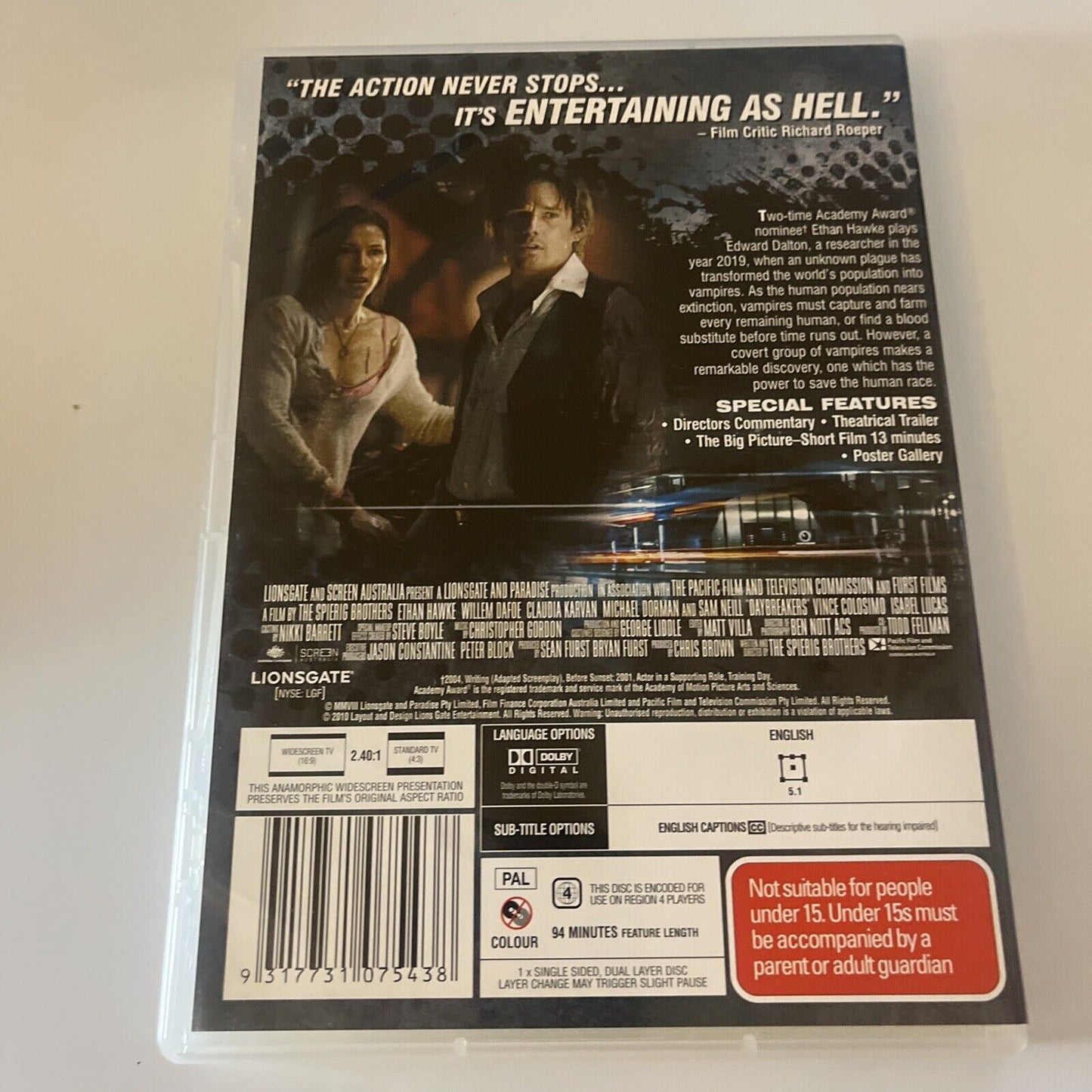 Daybreakers (DVD, 2009) Sam Neill, Ethan Hawke Region 4