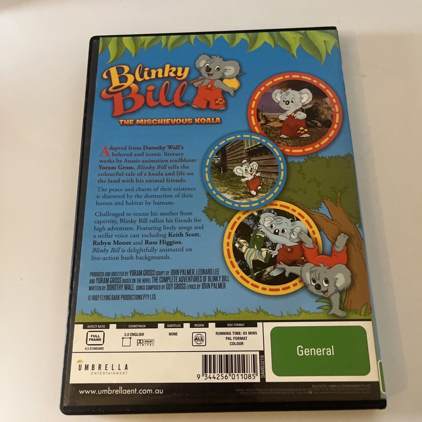 Blinky Bill - The Mischievous Koala (DVD, 1992) All Regions