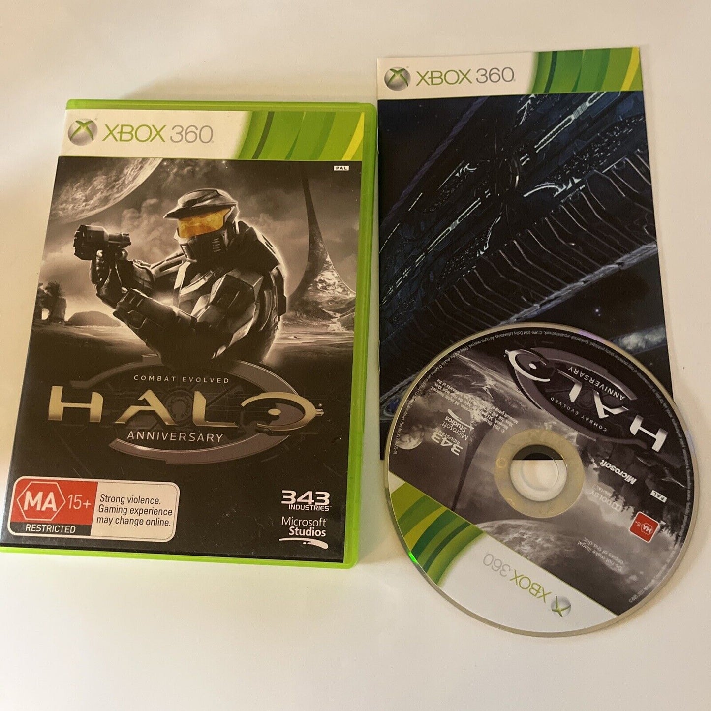 Halo Combat Evolved Anniversary - Microsoft Xbox 360 PAL Game - Includes Manual