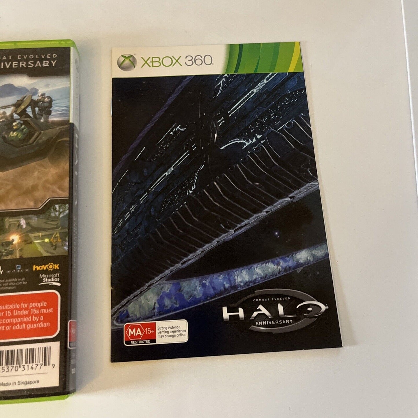 Halo Combat Evolved Anniversary - Microsoft Xbox 360 PAL Game - Includes Manual