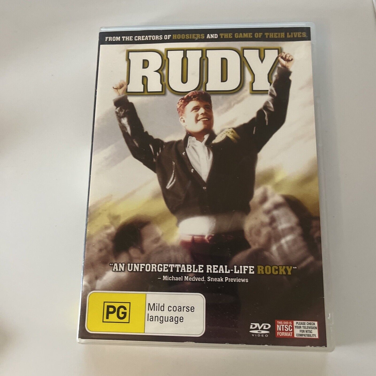 Rudy (DVD, 1993) Ned Beatty, SEAN Astin NEW Region 4