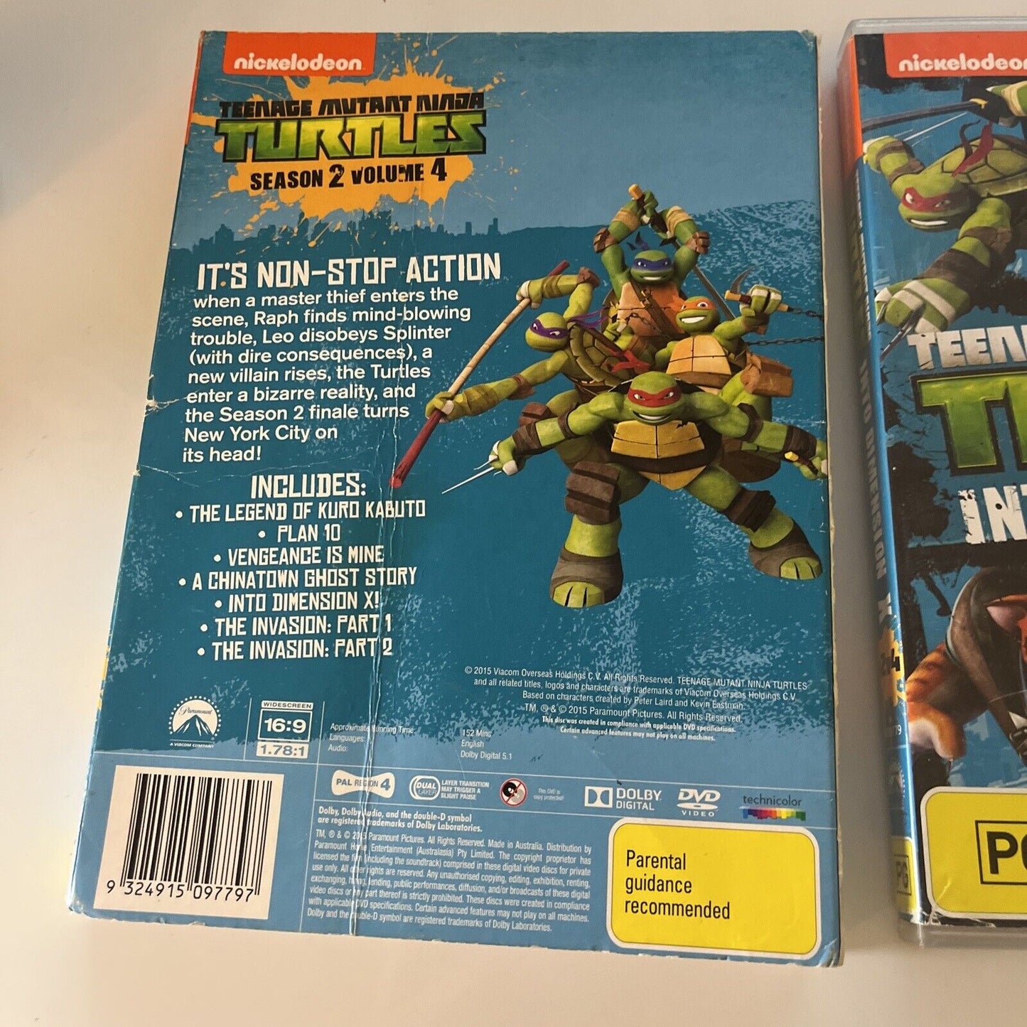 Teenage Mutant Ninja Turtles - Into Dimension X (DVD, 2014) Region 4