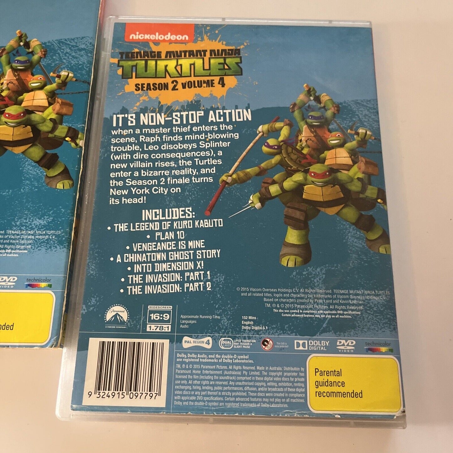 Teenage Mutant Ninja Turtles - Into Dimension X (DVD, 2014) Region 4