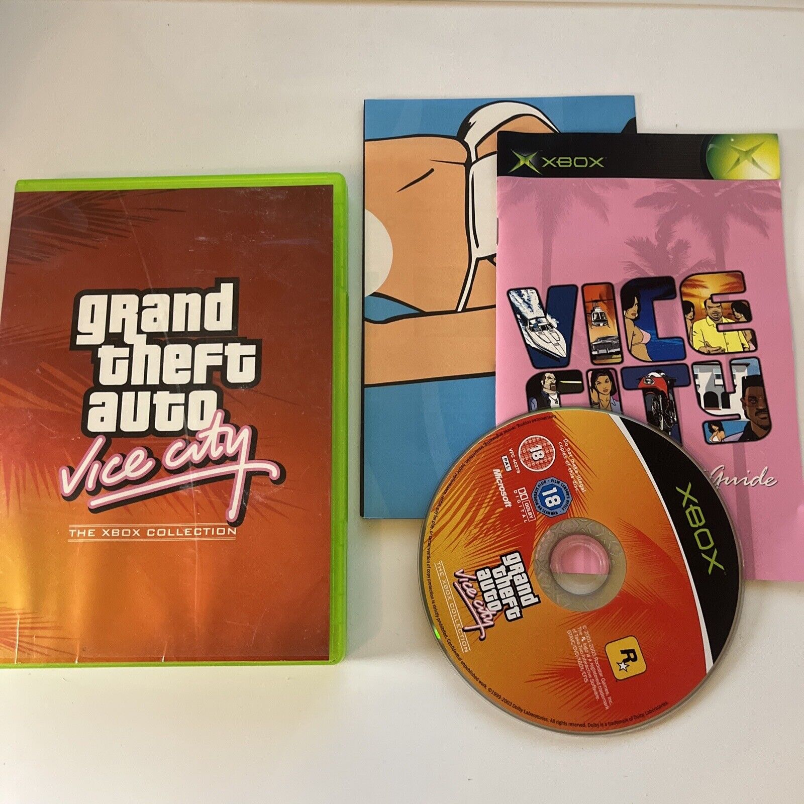 Grand Theft Auto Vice City Microsoft Xbox Original With Manual Map P