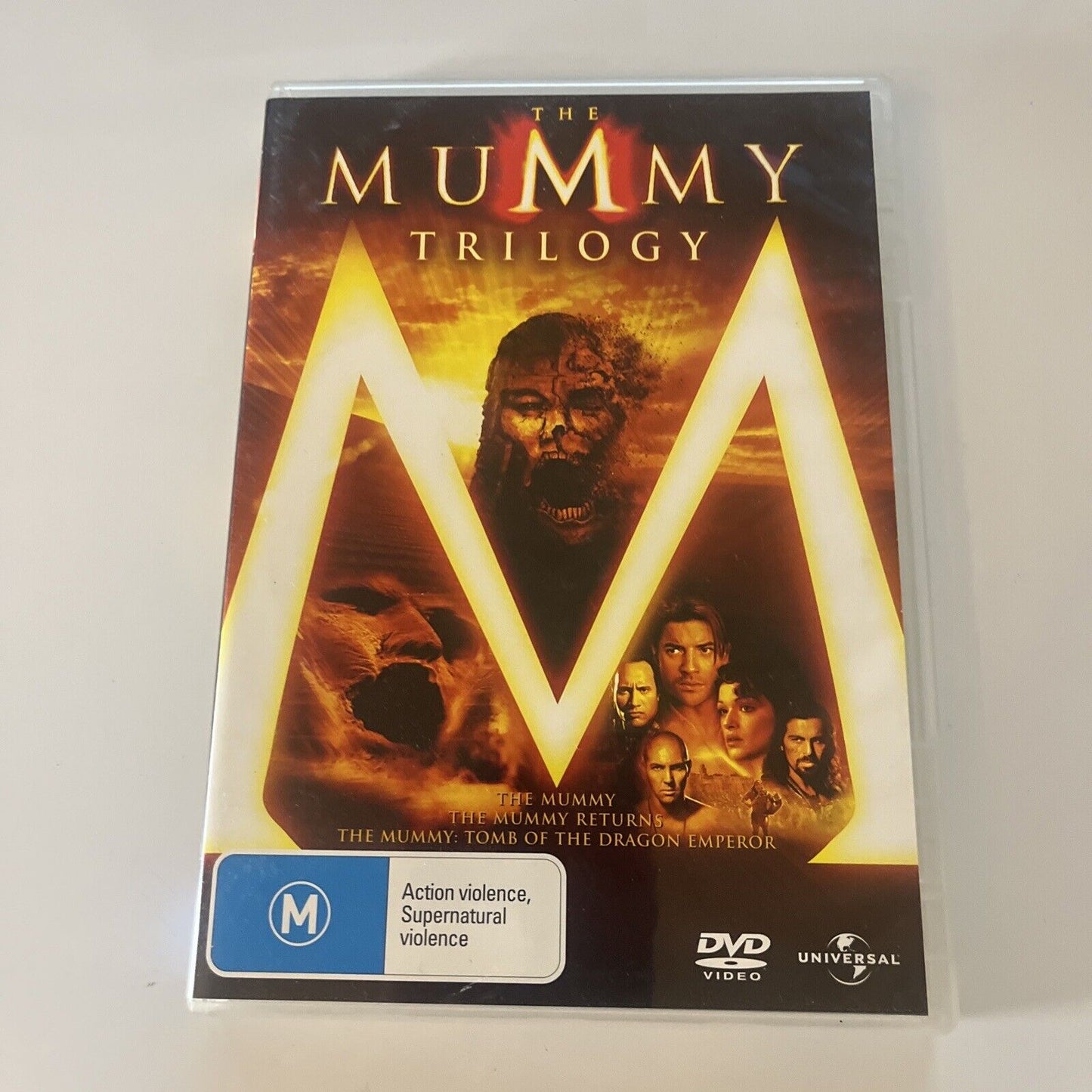 The Mummy Trilogy 1,2,3 (DVD, 2008, 3-Disc) Brendan Fraser Region 4 &2