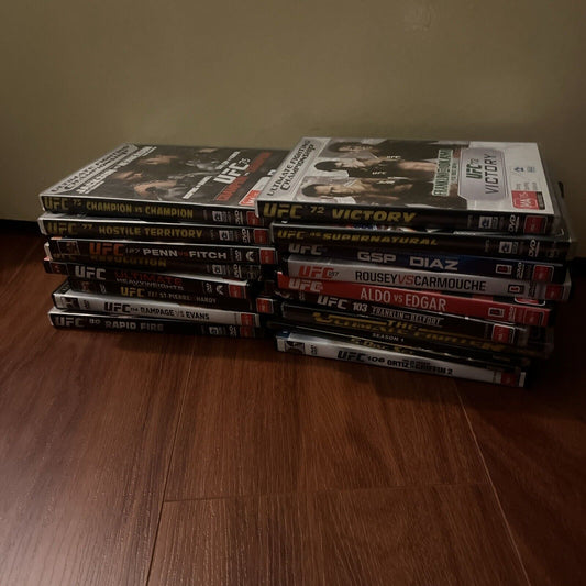 UFC Ultimate Fighting Championship DVD 18-Disc Bundle Lot Region 4