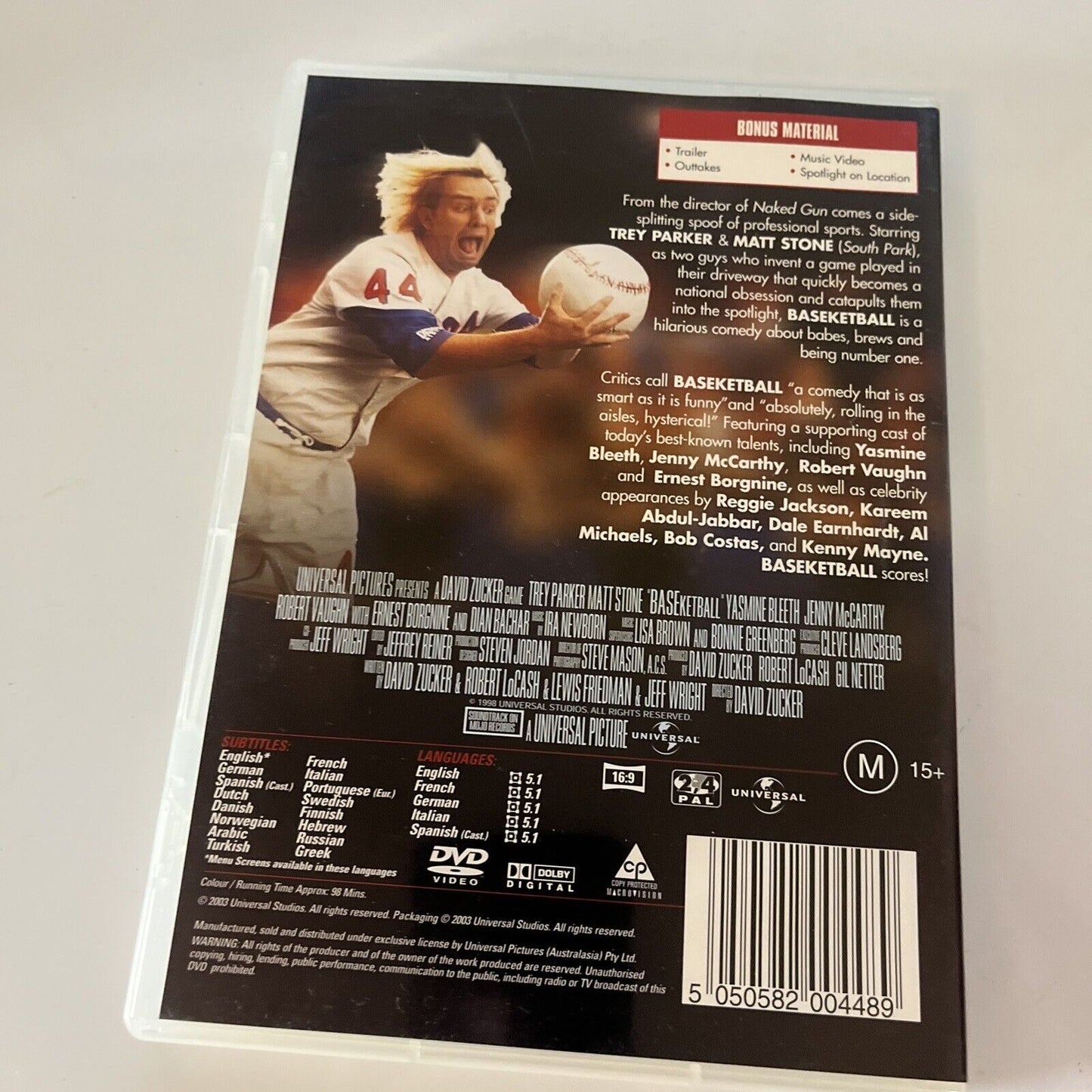 Baseketball (DVD, 1999) Jenny Mccarthy, Matt Stone, Trey Parker Region 4 &2