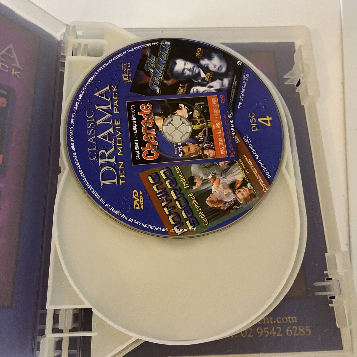 Classic Drama Ten Movie Pack DVD All Region - Charade, The Third Man, Stranger