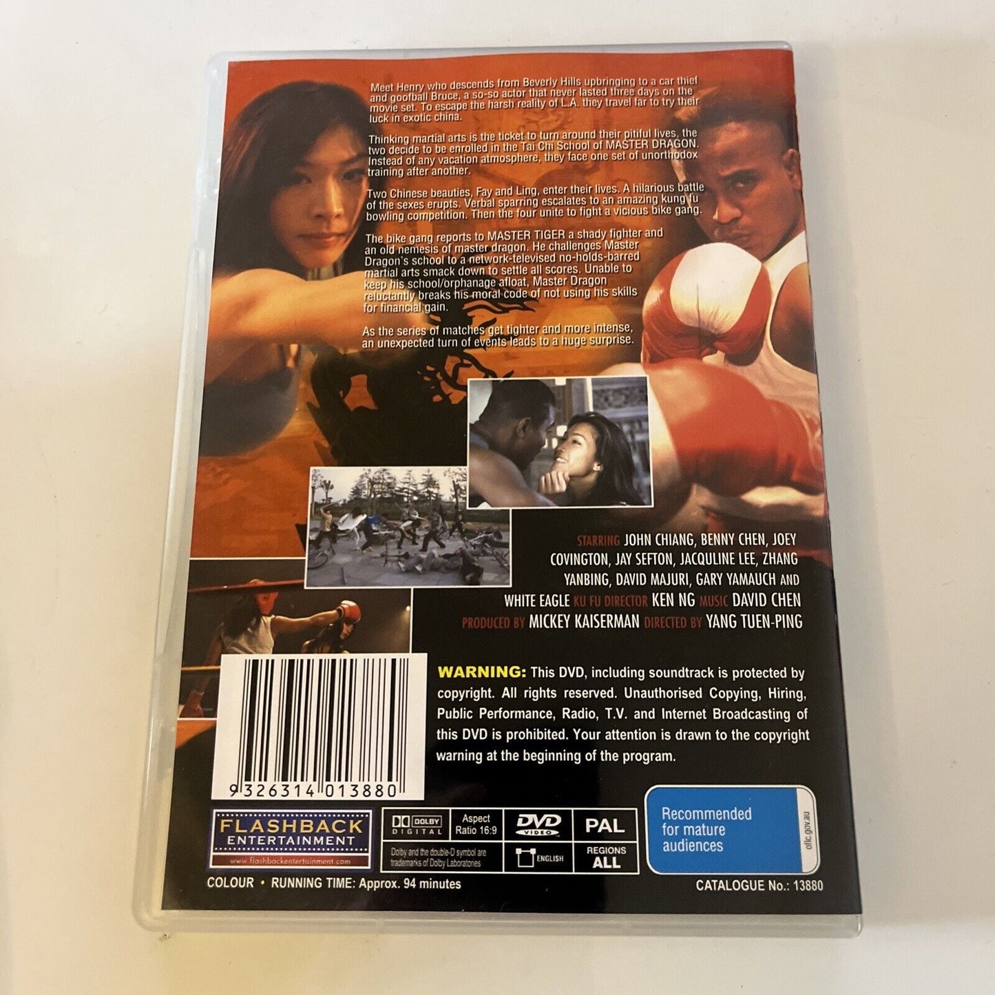 Tai Chi Warriors (DVD, 2008) David Chiang, Benny Cheng NEW All Regions