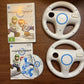 Mario Kart Wii & 2 Steering Wheel Nintendo Wii PAL Manual