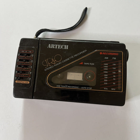 Artech Portable Cassette Radio Recorder WM-21 *Not Working - Parts Or Repair*