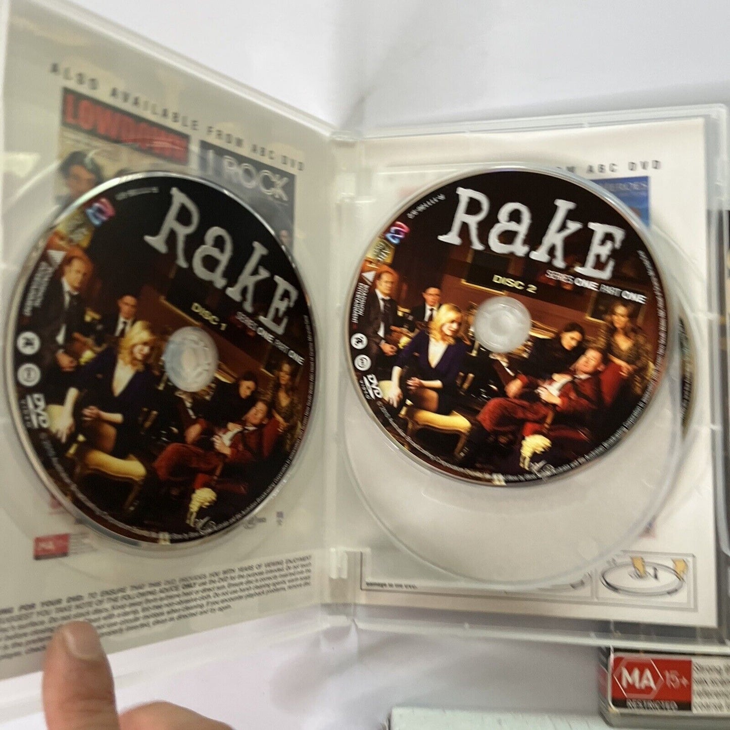 Rake : Series 1 & 2 (DVD, 2013, 7-Disc) Lisa Mccune, Hugo Weaving Region 4