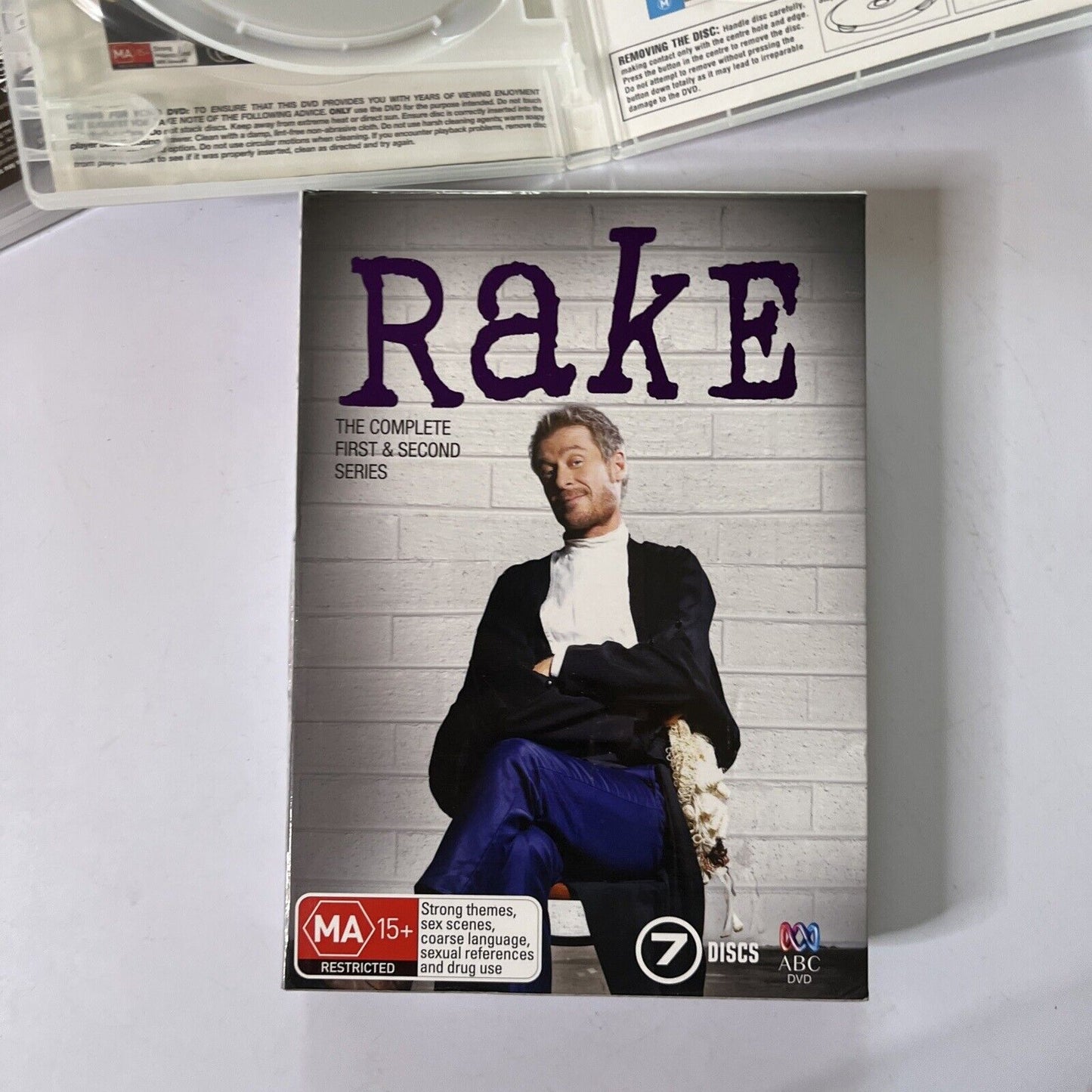 Rake : Series 1 & 2 (DVD, 2013, 7-Disc) Lisa Mccune, Hugo Weaving Region 4