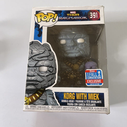 Korg with Miek Thor Ragnarok Marvel Pop! 2018 Vinyl Figure #391 Limited Edition