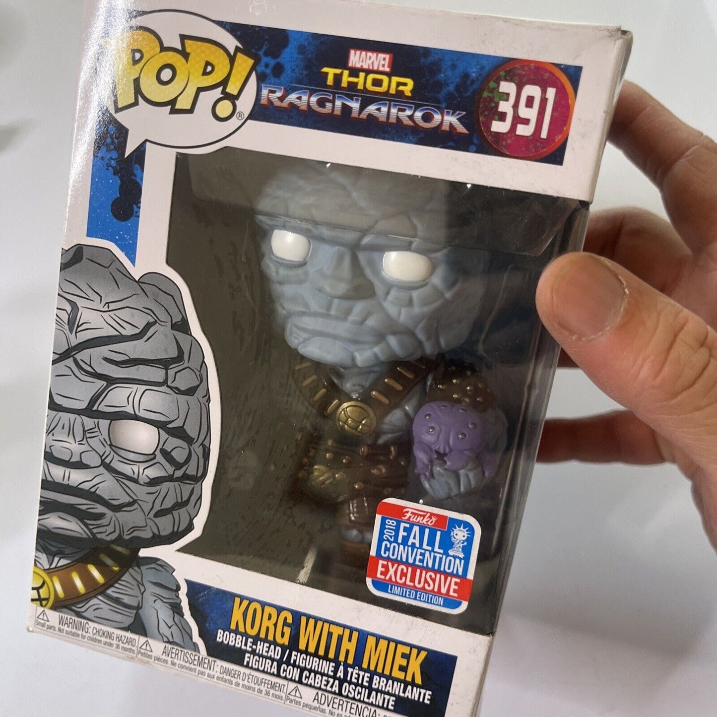 Korg with Miek Thor Ragnarok Marvel Pop! 2018 Vinyl Figure #391 Limited Edition