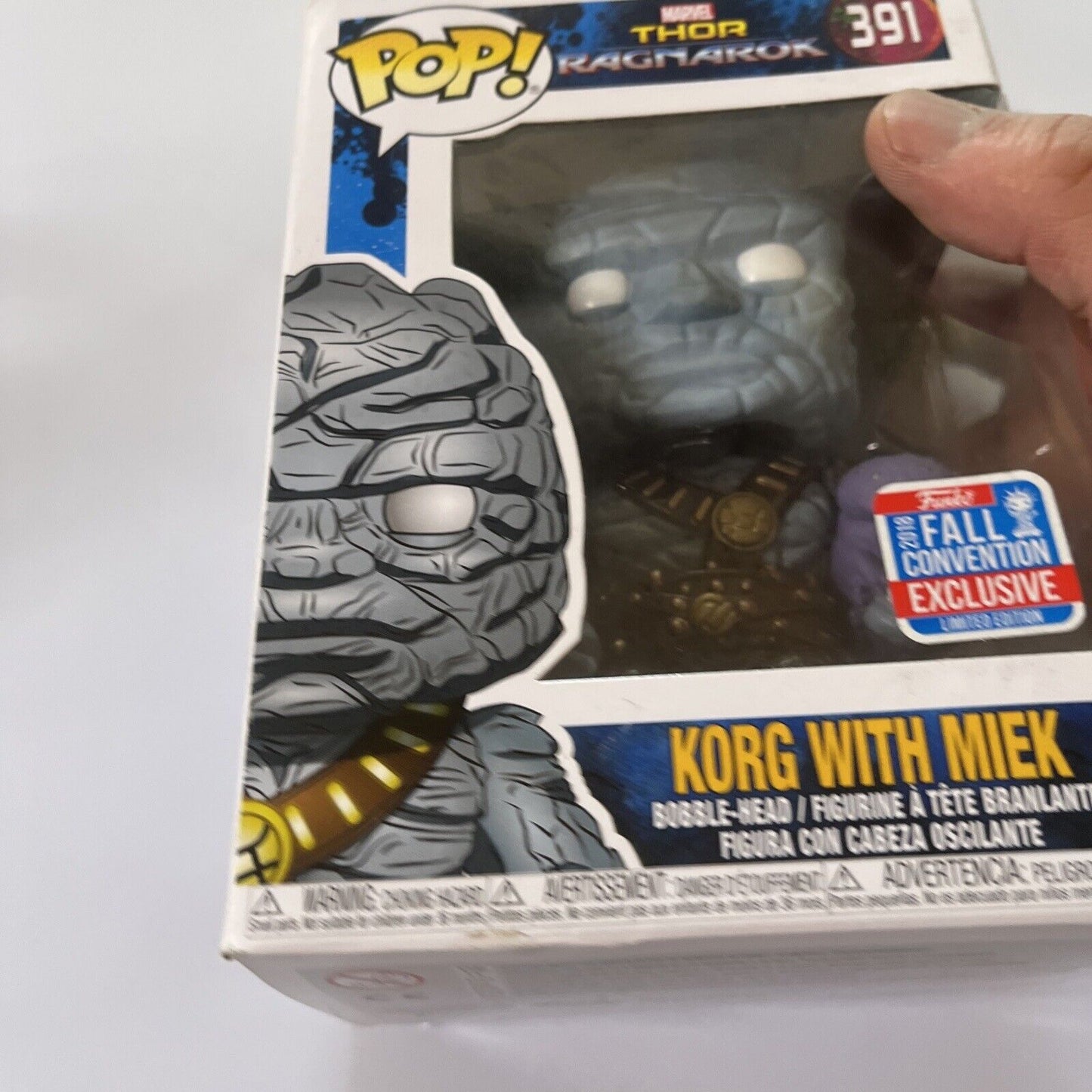 Korg with Miek Thor Ragnarok Marvel Pop! 2018 Vinyl Figure #391 Limited Edition