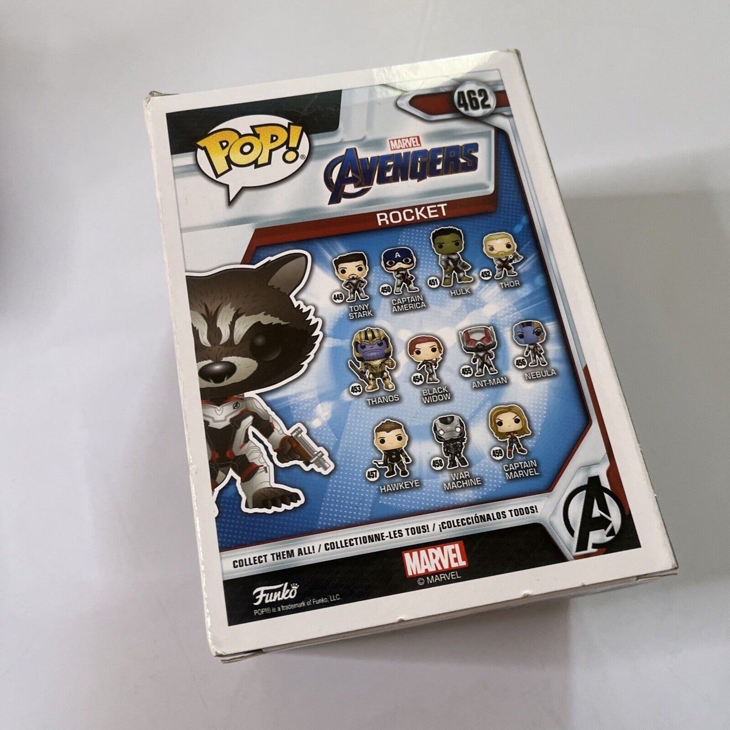 Rocket Raccoon Funko Pop Vinyl Marvel Avengers #462 Special Edition