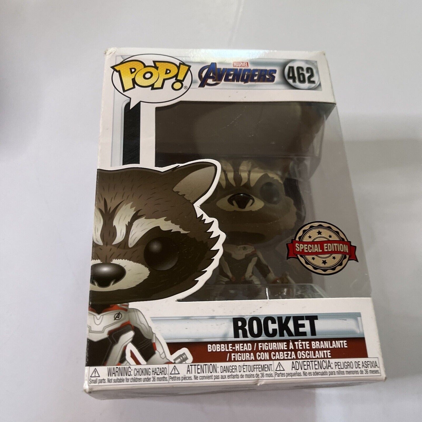 Rocket Raccoon Funko Pop Vinyl Marvel Avengers #462 Special Edition